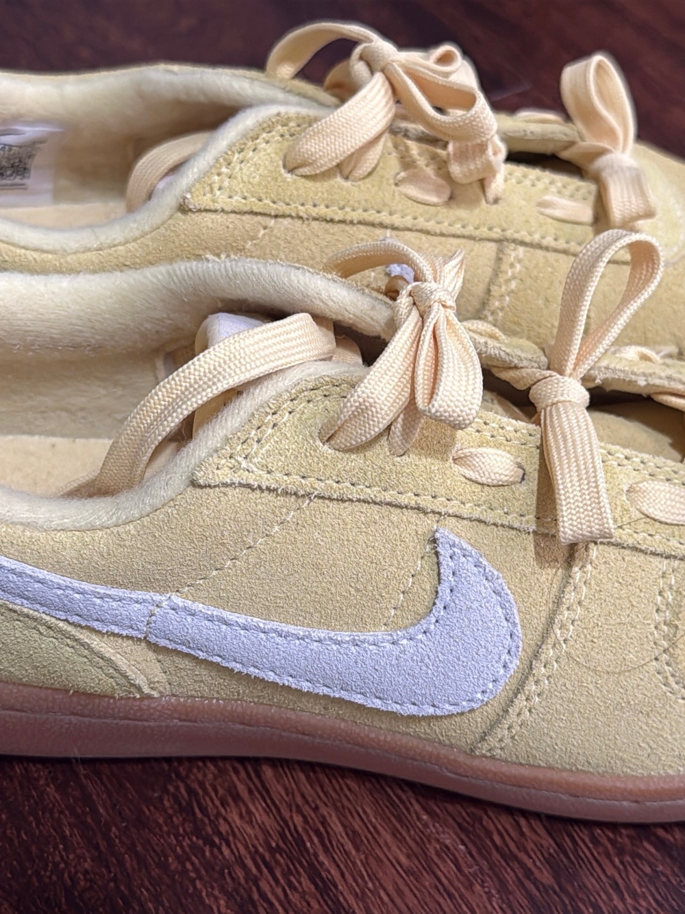 Nike Field General (Women's) in the Soft Yellow / White (butter yellow) colorway
